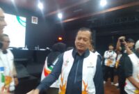 Gubernur  NTB HL Muhamad Iqbal usai konferensi pers persiapan penutupan Fornas VIII NTB yang berlangsung di Lantai 6 Gedung Bank NTB Syariah Islamic Centre, Kamis malam (31/7)