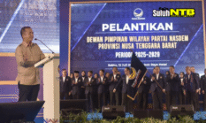 Hadiri Pelantikan, Gubernur Iqbal Sampaikan Ini  Kepada Mori Hanafi  Nahkoda Baru DPW Nasdem NTB!