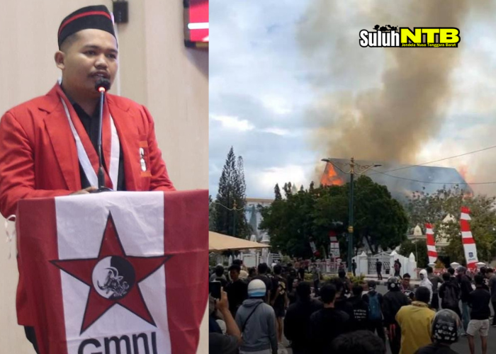 
Ketua GMNI Mataram, Satya Ubhaya Sakti, menilai aksi besar di NTB dipicu pengkhianatan wakil rakyat lewat kebijakan kenaikan gaji DPR.