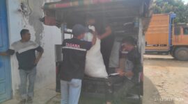 Relawan NTB menyalurkan 600 paket bantuan dan layanan kesehatan bagi penyintas bencana di Aceh Utara. (foto: diskominfotik NTB)