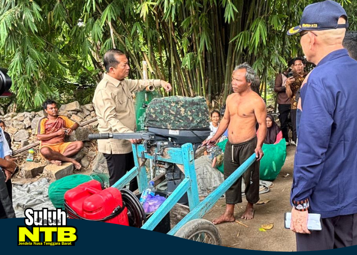 Gubernur Iqbal saat berdialog dengan warga Desa Malaka KLU, Kamis 8 Januari 2026 (Dok. Diskominfotik NTB)