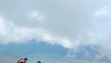 Panorama Bukit Pergasingan Sembalun pada salah satu spot view